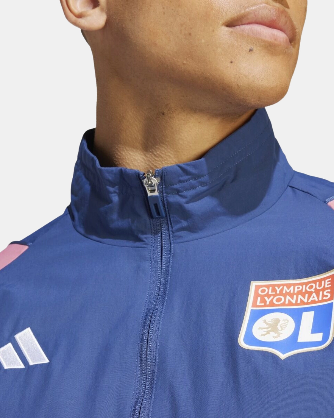 Veste de survêtement OL - Bleu/Rose