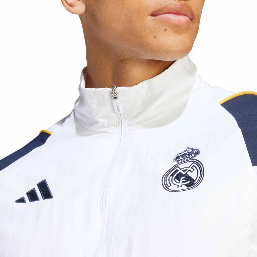 Veste de survêtement Real Madrid - Blanc/Bleu/Jaune