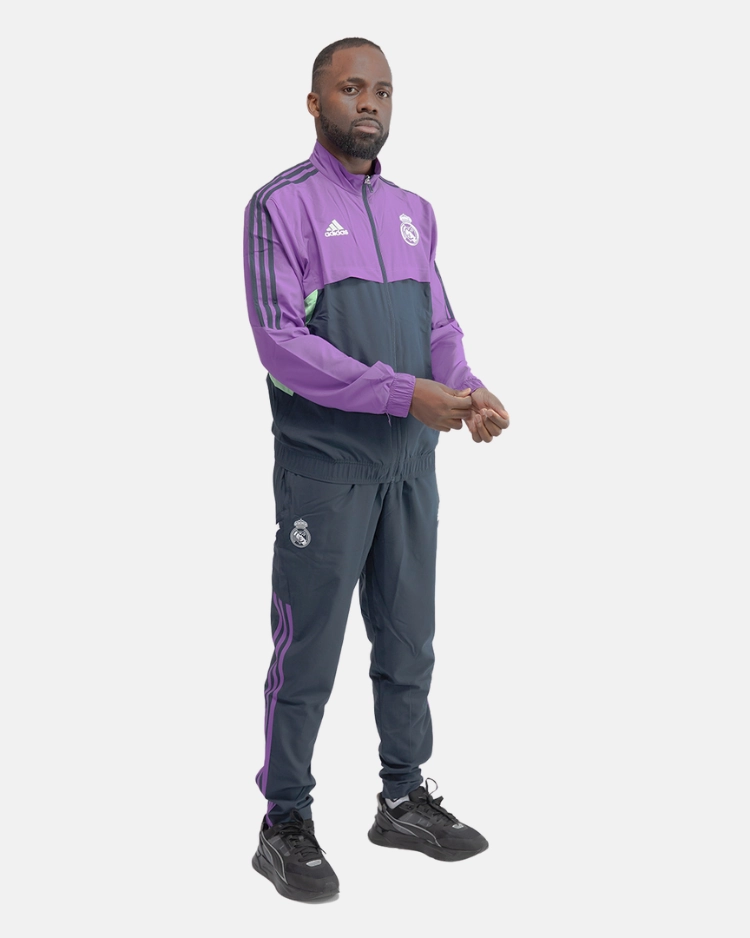 Veste de survêtement Real Madrid Condivo 2022/2023 - Violet/Noir/Blanc