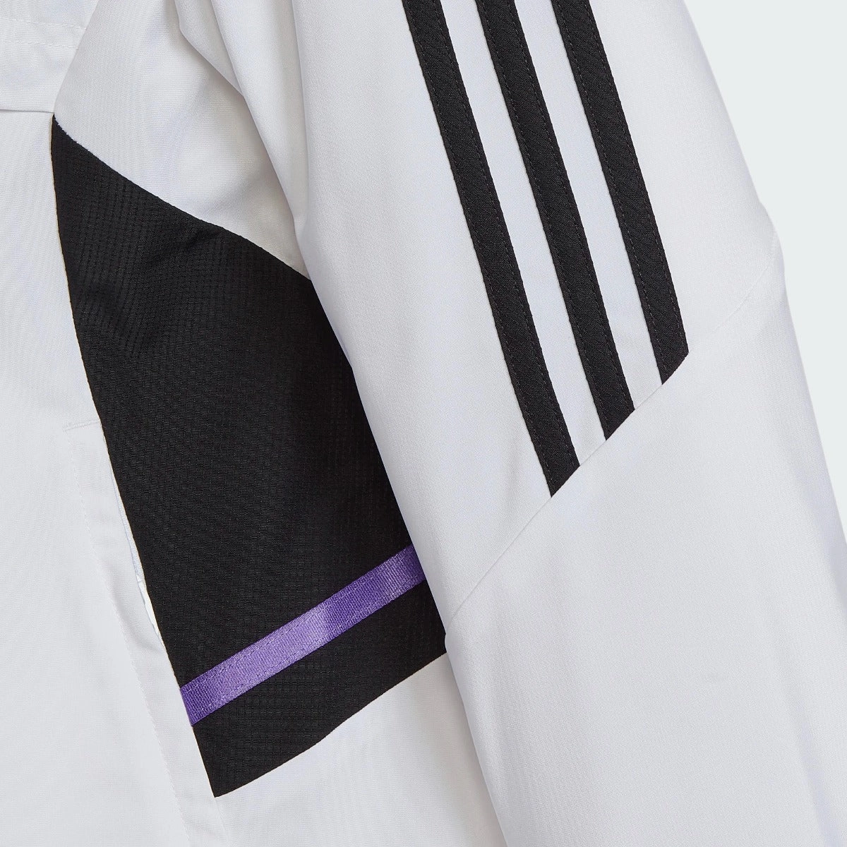 Veste de survêtement Real Madrid Condivo Junior 2022 - Blanc/Noir/Violet