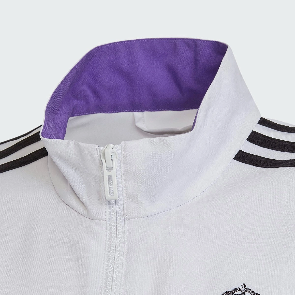 Veste de survêtement Real Madrid Condivo Junior 2022 - Blanc/Noir/Violet