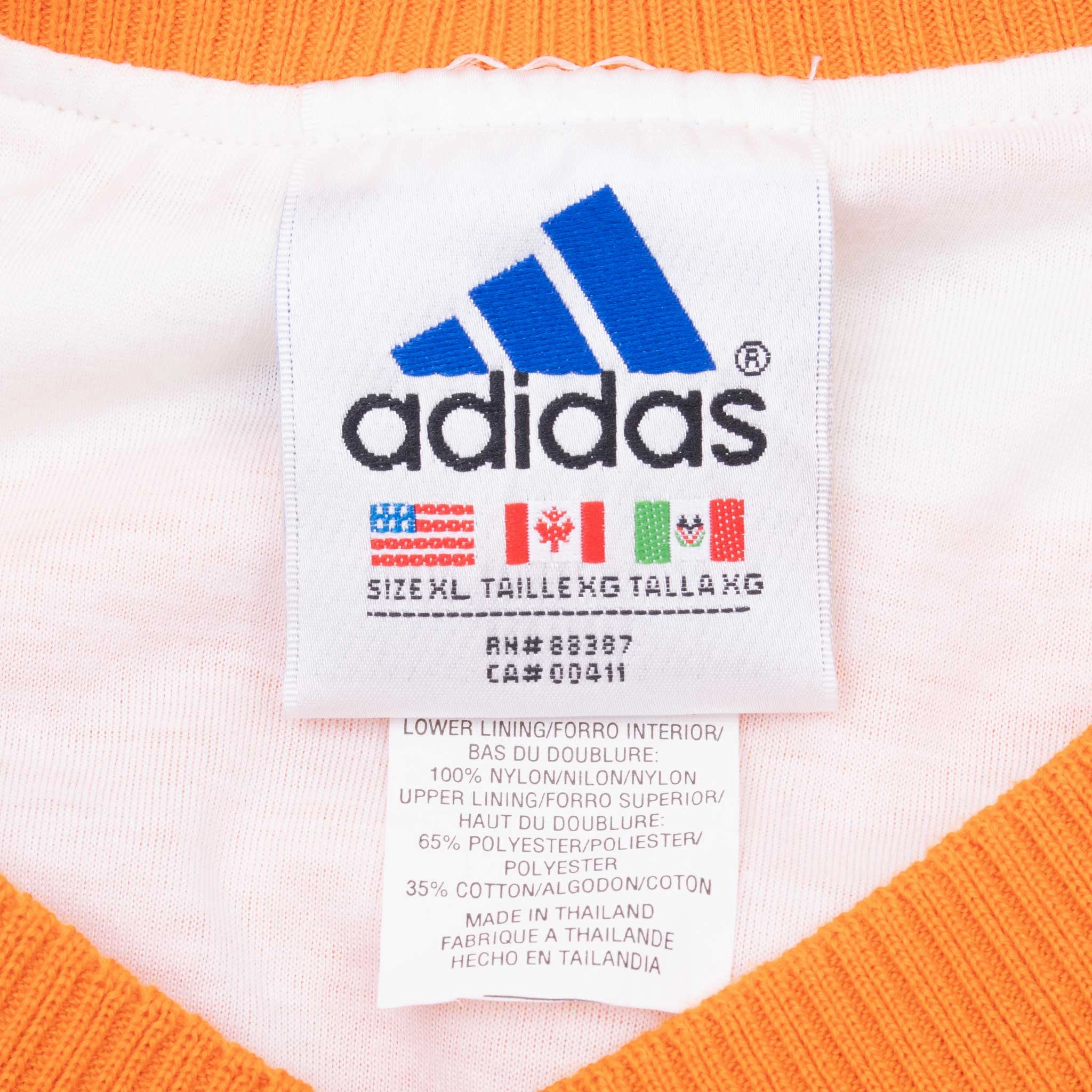 VINTAGE NCAA TENNESSEE VOLUNTEERS ADIDAS PULLOVER WINDBREAKER JACKET 1990S XL