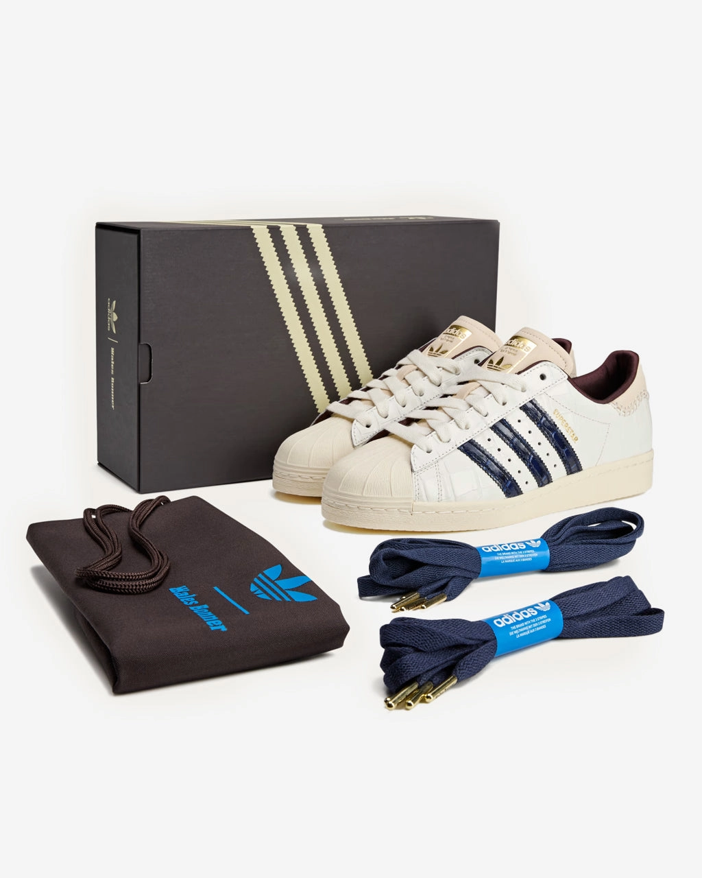 Wales Bonner x Superstar 'Wonder White/Collegiate Navy'