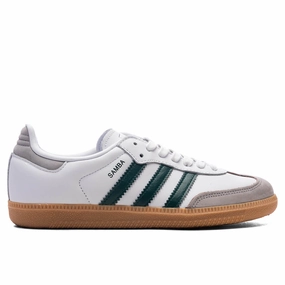 Women's Samba OG - Cloud White/Core Green/Grey Two