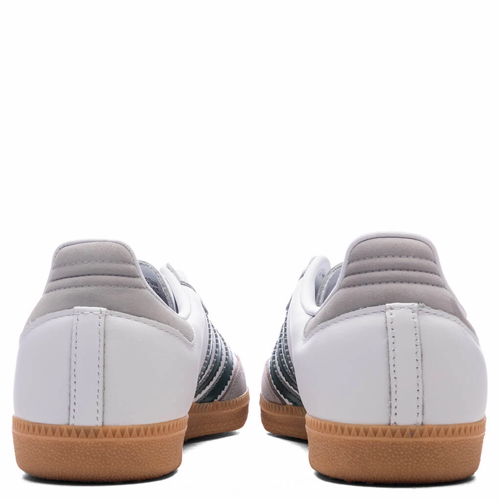 Women's Samba OG - Cloud White/Core Green/Grey Two
