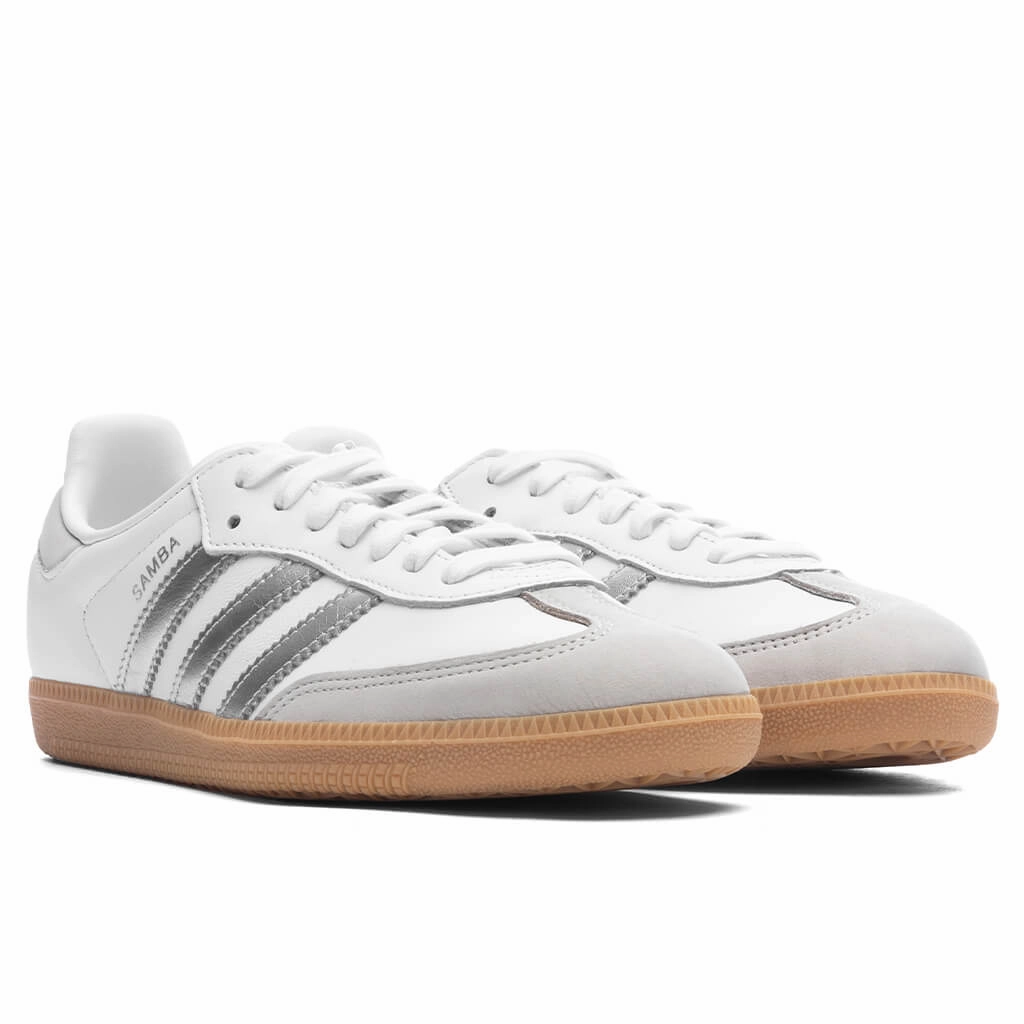 Women's Samba OG - Cloud White/Silver Metallic/Grey One