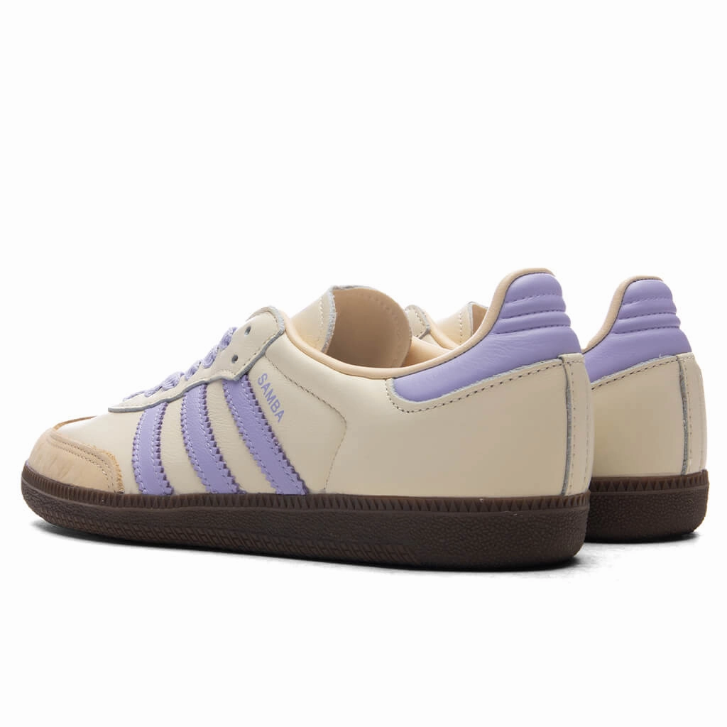 Women's Samba OG - Cream White/Violet Tone/Sand Strata