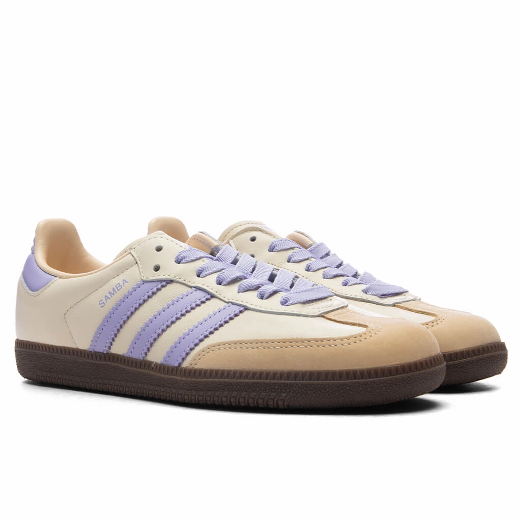 Women's Samba OG - Cream White/Violet Tone/Sand Strata