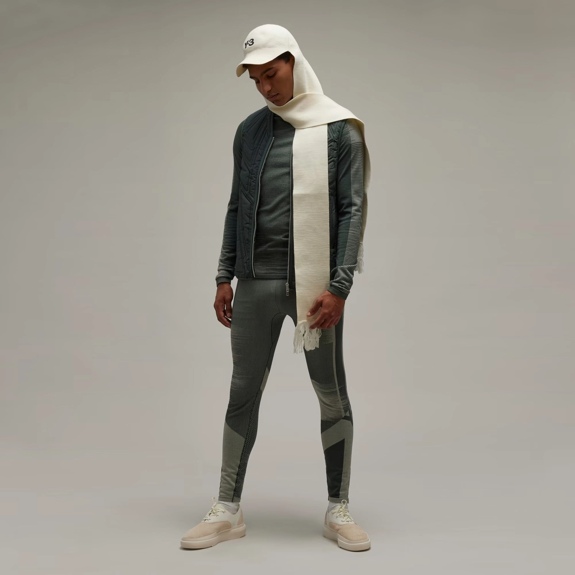 Y-3 | ENGINEERED TIGHTS  { WONDER SILVER