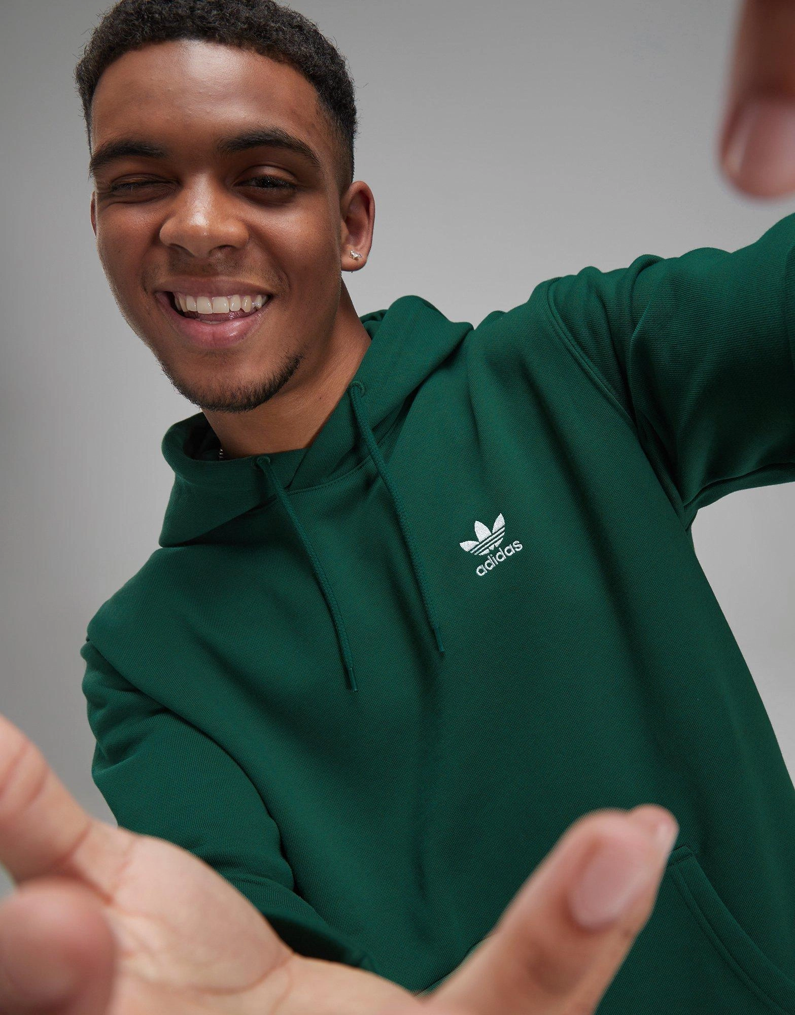 סווטשירט קפוצ'ון Trefoil Essential Fleece | גברים