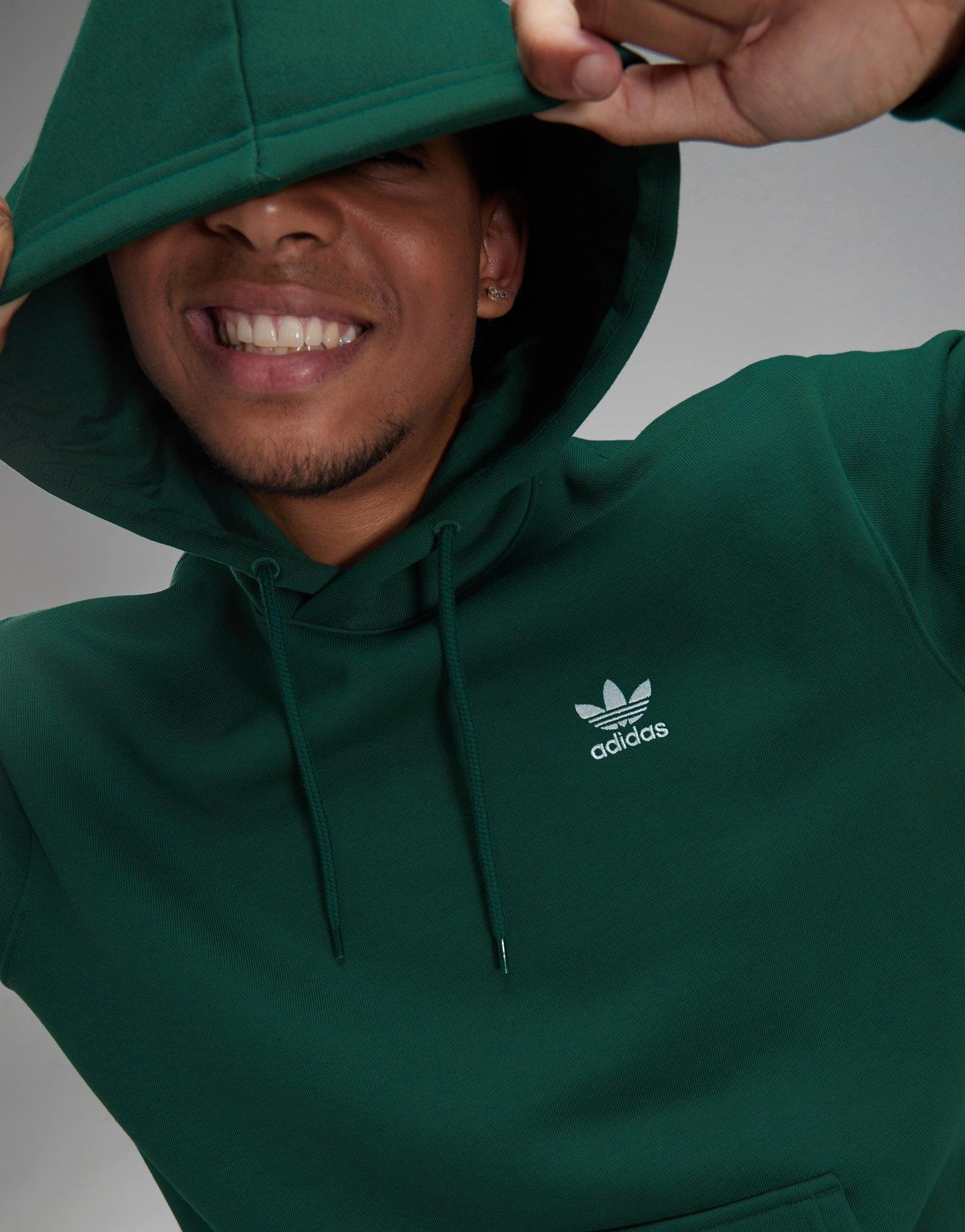 סווטשירט קפוצ'ון Trefoil Essential Fleece | גברים